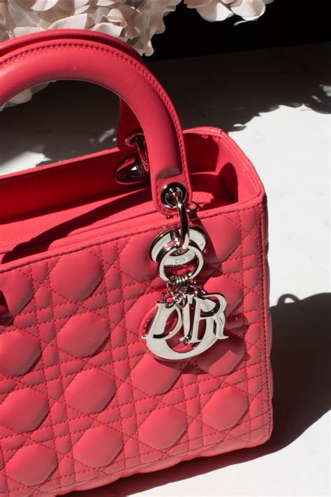 lady dior canvass|Dior lambskin bag.